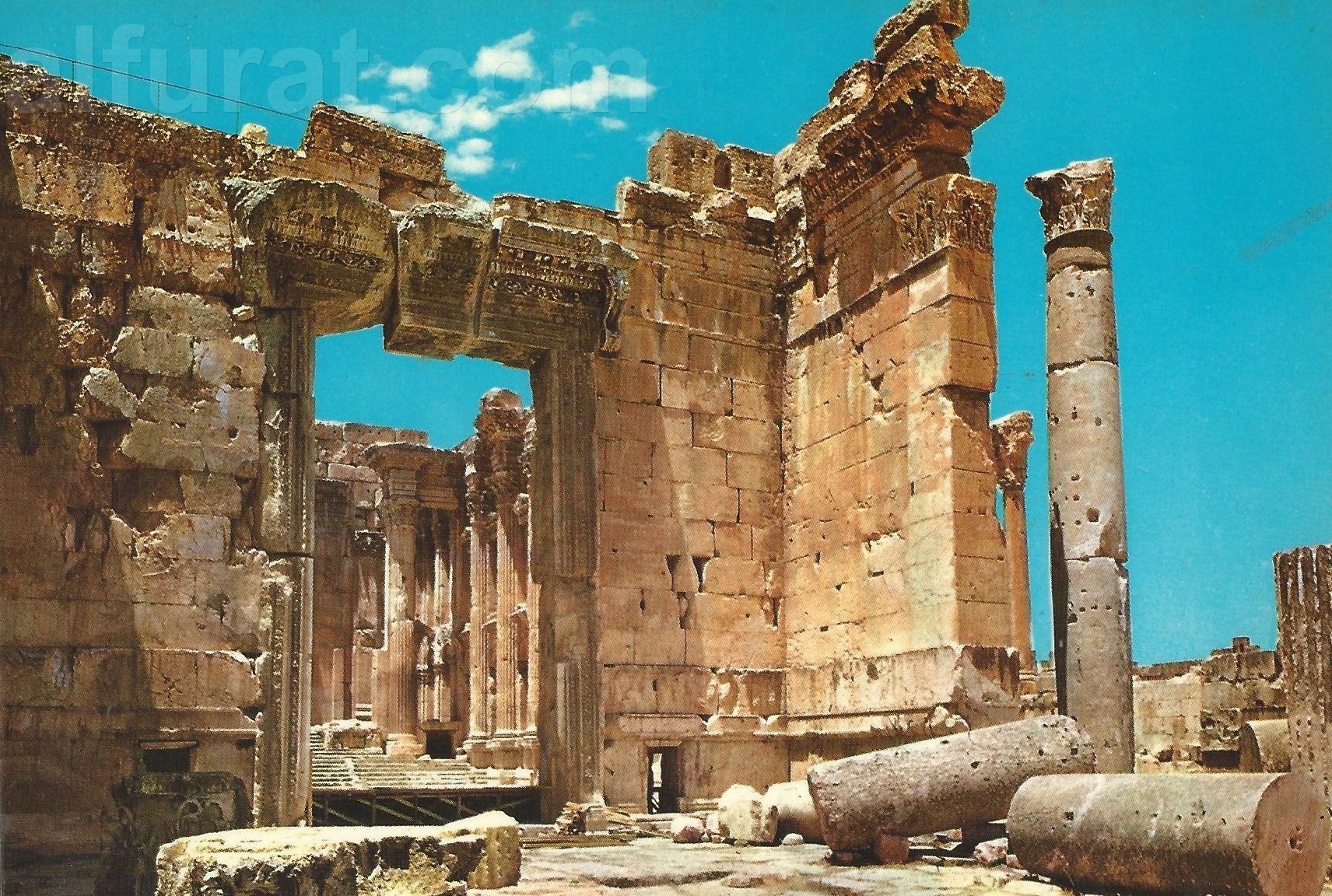 Baalbeck -Entance of the Temple of Bacchus  584   بعلبك