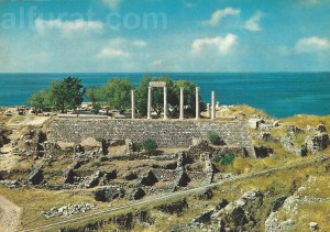 Byblos -Greto Roman Riuns as Seen from the Castle  987  - 176 جبيل