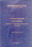 Archives Imperiales autrichiennes relatives au liban et au proche-orient 1793-1918 4/1