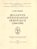 Bulletin D'Epigraphie Semitique 1964 - 1980