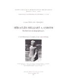 Heracles Melqart  A Amrith Reherches Iconographiques عمريت
