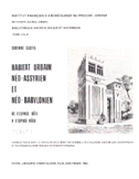 Habitat Urbain Neo Assyrien Et Neo Babylonien T1