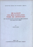 ibn Al-Gauzi und Seine Kompilation Wider die Leidenschaft