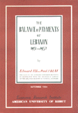 the Balance of Payments of Lebanon 1951 and 1952