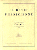 la revue Phenicienne