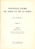 Nouvelle Flore du Liban et de la Syrie