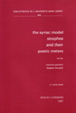 The Syriac model Strophes and their poetic