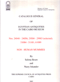 catalogue général of Egyptian antiquities in the Cairo museum Non - Human Mummies