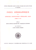 Index Geographique Du Repertoire Chronologique D'Epigraphie Arabe