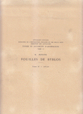 fouilles de Byblos T2 1933 - 1938 Atlas