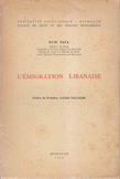 L'Emigration Libanaise