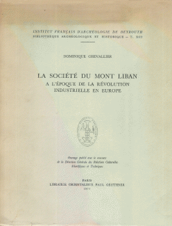 la societe du Mont Liban a l'epoque de la revolution industrielle en Europe