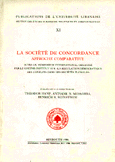 La société de concordance approche comparative