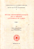 Etude Geomorphologique De La Region Littorale Du Liban 1/2