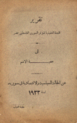 تقرير اللجنة التنفيذية للمؤتمر السوري الفلسطيني