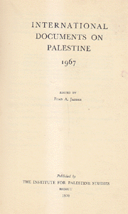 International Documents on Palestine 1967