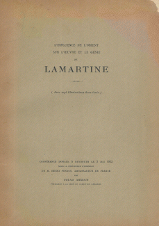 L'Influence de l'Orient sur l'oeuvre et Génie de Lamartine