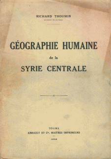 Géographie Humaine de la Syrie Centrale