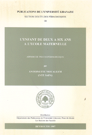 L'enfant de deux a six ans a l'ecole maternelle