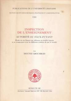 Inspection de L'Enseignement Autorite Ou Faux-Fuyant