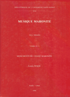 Musique Maronite Mélodies Volume III A