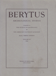 Berytus v - XV 1964
