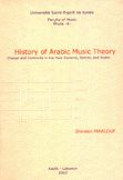 History of Arabic Music theory