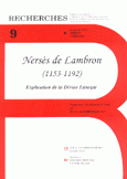 نرسيس اللمبروني Nerses de Lambron 1153-1192 Explication de la Divine Liturgie