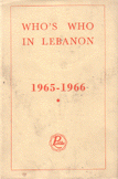 Who's who in Lebanon 1965-1966