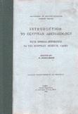 Introduction To Egyptian Archaeology
