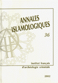 Annales Islamologiques 36