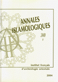 Annales Islamologiques 1/2 38