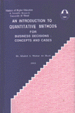 an introduction to quantitative methods for business decisions concepts and cases
