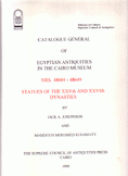 catalogue général of Egyptian antiquities in the Cairo museum NRS. 48601 - 48649 statues of the XXVth and XXVI th dynast