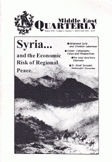 Middle east Quarterly syria and the economic risk of regional peace