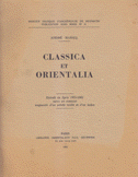 Classica et Orientalia