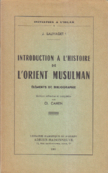 Introduction A L'Histoire de L'Orient Musulman