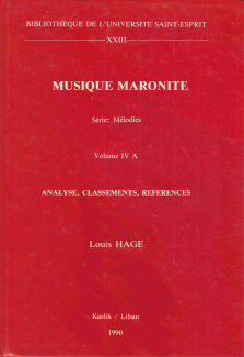 Musique Maronite Mélodies Volume IV A