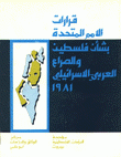 قرارات الأمم المتحدة بشأن فلسطين والصراع العربي الإسرائيلي 1981