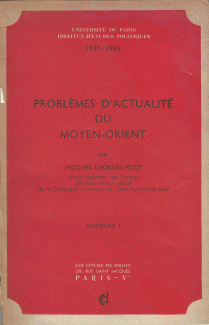 Problemes D'actualite du Moyen-Orient