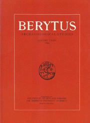 Berytus v - XXXIV 1986