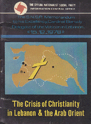 The Crisis Of Christianity In Lebanon And The Arab Orient