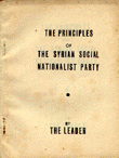 The Principles of the syrian social nationalist party