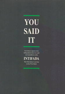 You Said it Intifada