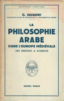 La Philosophie Arabe dans L'Europe Medievale