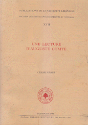 Une Lecture d'Auguste Compte