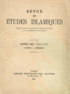 Revue des Etudes Islamiques